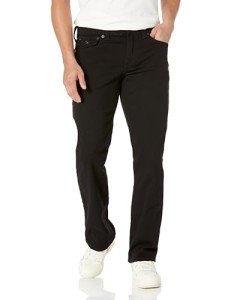 True Religion mens Ricky Flap Sn 32 Inseam Jeans, Body Rinse Black, 34