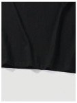 GORGLITTER Men's Letter Graphic Print T Shirts Round Neck Short Sleeve Loose Tee Tops Black Japanese Letter & Flower Large