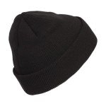 adidas Men's Team Issue Beanie, Standard fit Cuffed Acrylic Knit hat/Cap for Winter, Black/White F23, One Size