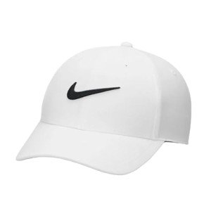 Nike Standard Golf Cap, White, Adjustable, One Size