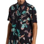 Billabong Men's Classic Sundays Woven Short Sleeve Shirt, Black Multi