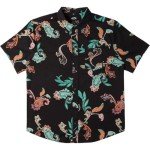 Billabong Men's Classic Sundays Woven Short Sleeve Shirt, Black Multi
