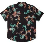 Billabong Men's Classic Sundays Woven Short Sleeve Shirt, Black Multi