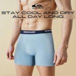 Quiksilver Mens Underwear 4 Pack Boxers for Men Supersoft Brushed Polyester Mens Boxer Briefs
