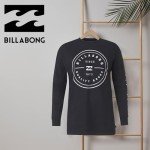 Billabong Big and Tall Long Sleeve T Shirts for Men - Cotton Graphic Tee Shirts Black