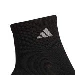 adidas Women's Athletic Cushioned 6-Pack Quarter, Black/Aluminum 2, M