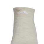 adidas Women's Athletic 6-Pack Show Socks for Secure Fit, Cushioned Comfort, Low Profile, Alumina Beige/White/Wonder Beige, M