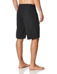 Quiksilver Men's Standard Manic 22 Inch Length Cargo Pocket Boardshort Swim Trunk, Black/Black, 38