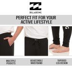Billabong Mens Lounge Sweatpants Cozy Lightweight Stretch Loungewear for Men Black