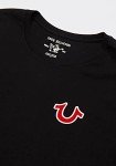 True Religion Men's Buddha Logo Crew Neck Tee, Black, X-Large