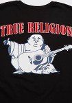 True Religion Men's Buddha Logo Crew Neck Tee, Black, X-Large