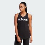 adidas womens Linear Tank Black/White Large