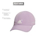 adidas Women's Superlite Hat, Relaxed-fit Adjustable Workout Sports Cap, Preloved Fig Purple/Off White/2.0, One Size