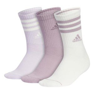 adidas 3-Stripe Crew Socks (3-Pair) with arch compression