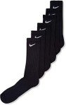 Nike Everyday Plus Cotton Cushioned Crew Socks (6 Pair) (Black, Large)