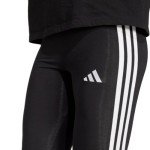 adidas Women's Essentials 3-Stripes Cotton Leggings, Black/White