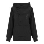 Alalaso Ninja Hoodie Men Double Neckline Cotton Pullover Windproof Warm Japanese Streetwear Hoodies Sweatshirts for Men