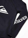 Quiksilver Boys' All Time Long Sleeve Rashguard Surf Shirt, Black, 6