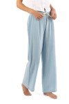 Rip Curl Women's Cotton Crepe Poplin Beach Pants – Smocked Waist, Front & Back Pockets & Longer Length for a Relaxed Fit, Mid Blue