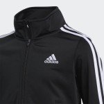 Adidas Boys' Zip Front Iconic Tricot Jacket, Black ADI, Large