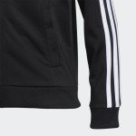 Adidas Boys' Zip Front Iconic Tricot Jacket, Black ADI, Large