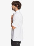 Quiksilver Men's Centinela 4 Button Up Comfort Fit Pocket Collared Shirt, White Centinella, X-Large