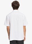 Quiksilver Men's Centinela 4 Button Up Comfort Fit Pocket Collared Shirt, White Centinella, X-Large