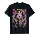 Japanese Streetwear Cyberpunk Angel Y2K Techwear Manga Anime T-Shirt