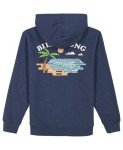 Billabong Boys' Pullover Fleece Hoodie Sweatshirt, Slate Blue Shore