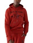 True Religion Men's Metallic Horseshoe Jogger, True Red, Small