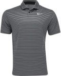 Nike Men's Dri-FIT Tour Golf Polo Smoke Grey | White (Stripes) Large