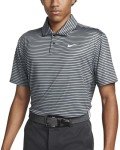 Nike Men's Dri-FIT Tour Golf Polo Smoke Grey | White (Stripes) Large
