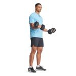 adidas Men's Train Essentials T-Shirt, Semi Blue Burst/Black