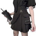 Y2K Mini Pleated Skirt - High Waisted, Cargo, Plus Size, Japanese Streetwear