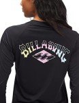 Billabong Women's Standard Classic Long Sleeve Rashguard, Black, Large