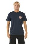 Rip Curl Men's Relaxed Fit Logo Crew T-Shirt, Dark Navy, 3XL