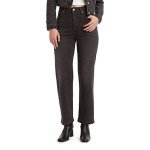 Levi's Women's Black Ribcage Straight Ankle Jeans