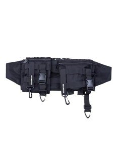 Niepce Inc Streetwear Techwear Waist Bag for Men (Black1, One Size)