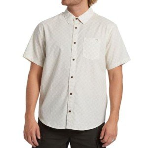 Billabong Men's Classic Sundays Woven Short Sleeve Shirt, Taupe