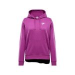 Nike Sportswear Club Fleece Women's Pullover Hoodie (DQ5793-518, Hot Fuchsia/White) Size Large