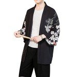 Seidarise Men's Haori Jacket Kimono Cardigan Yukata Noragi Happi Coat