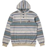 Billabong Men's Rancho Henley Pullover Hooded Flannel, Sea Salt