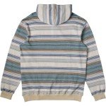 Billabong Men's Rancho Henley Pullover Hooded Flannel, Sea Salt