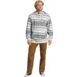 Billabong Men's Rancho Henley Pullover Hooded Flannel, Sea Salt