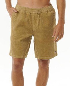 Rip Curl Men's Classic Surf Cord Volley Short, Dark Khaki