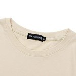 Rapidstreet Men Harajuku Streetwear T-Shirt Funny Cartoon Japanese Kanji Printed Aesthetic Graphic Tee Shirt (Small, 02#Khaki)