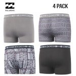 Billabong Boys Underwear 4 Pack Boxer Briefs for Boys 6-18 Durable Stretch Breathable Moisture Wicking
