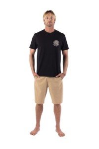 Rip Curl Men's Graphic Short Sleeve Crew Neck T-Shirt, Standard Fit, Black Surf Supply Exc