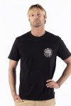 Rip Curl Men's Graphic Short Sleeve Crew Neck T-Shirt, Standard Fit, Black Surf Supply Exc