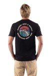 Rip Curl Men's Graphic Short Sleeve Crew Neck T-Shirt, Standard Fit, Black Surf Supply Exc